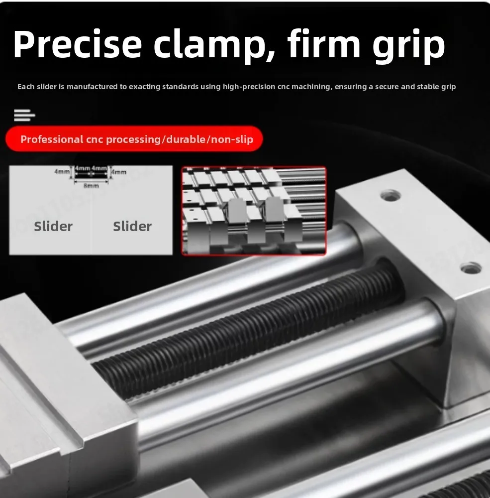 cnc-copper-electrode-vise-fixture-multi-station-edm-tool-holder-for-machining-center-precision-flat-jaw-milling-machine-vise
