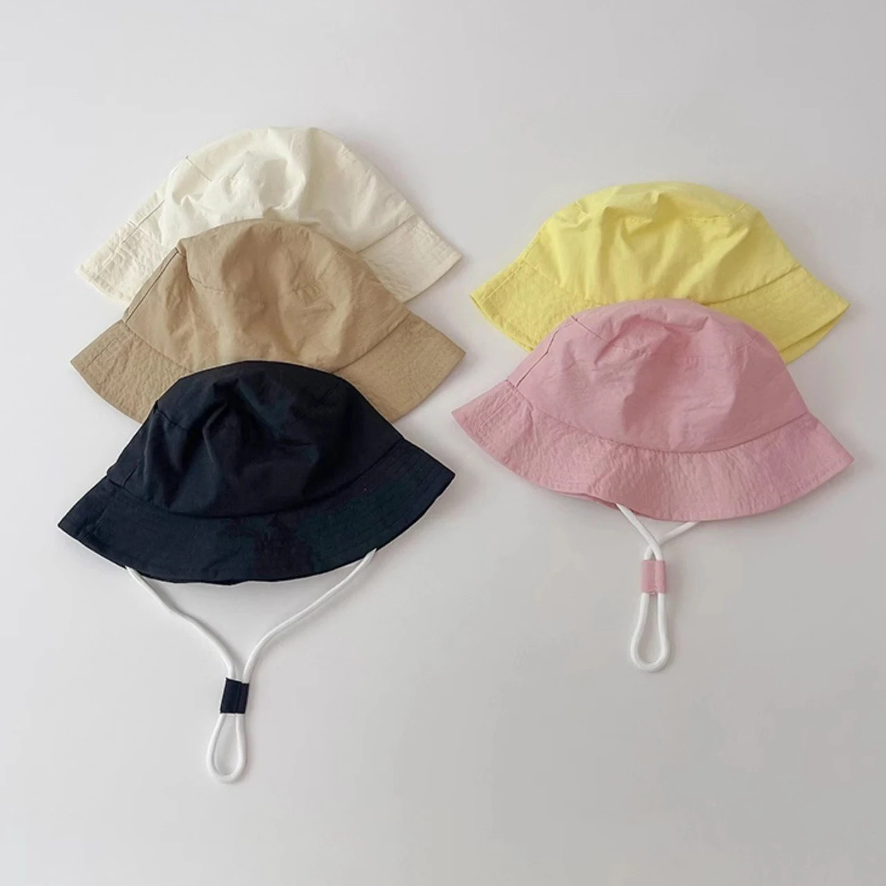 

Летняя быстросохнущая детская панама однотонного цвета, тонкая рыбацкая кепка для малышей 1-4 лет, дышащая уличная детская солнцезащитная шляпа