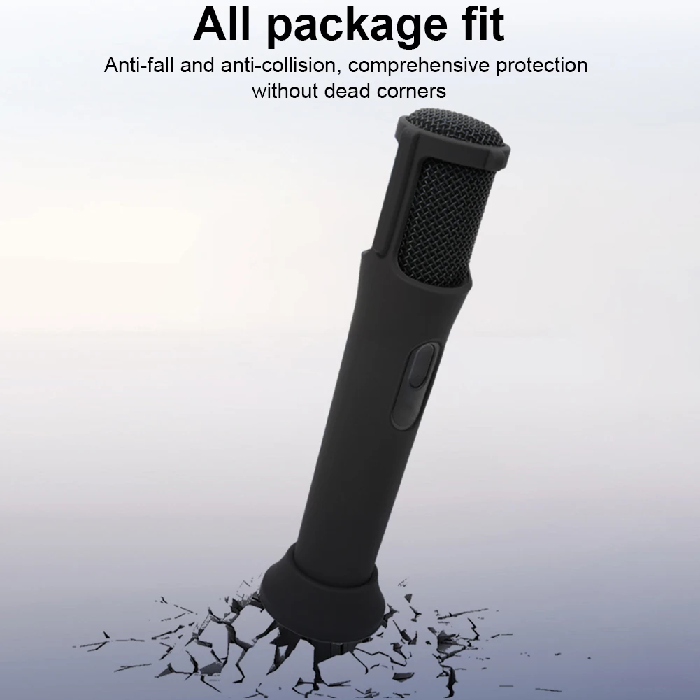 

Silicone Case Anti-Rolling Protective Case Microphone Stand Microphone Case for JBL PartyBox Wireless Microphone