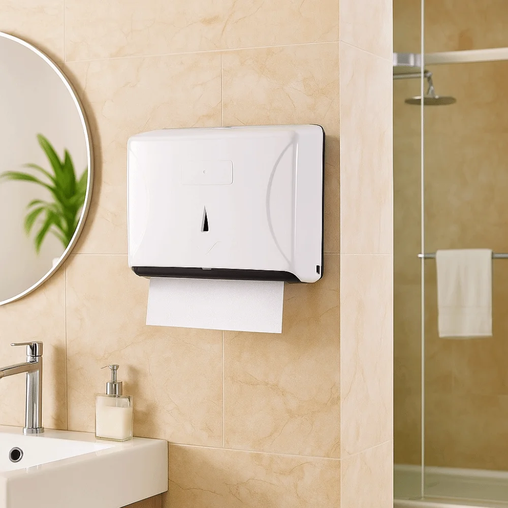 

Waterproof Wall-Mounted Tissue Dispenser Large Capacity Modern Design Paper Towel Storage Box Plastic Napkin Dispenser Bathroom