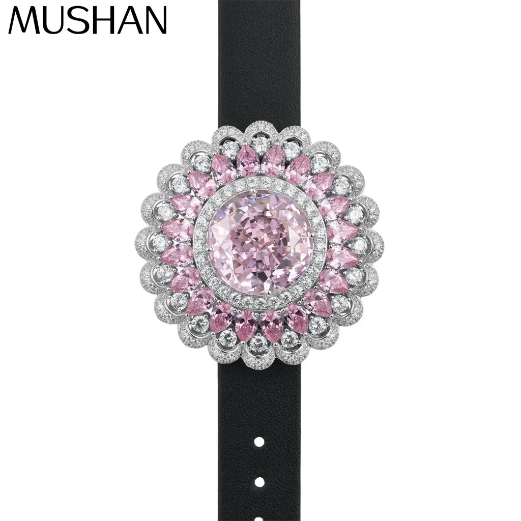 MuShan Jewelry 925 Sterling Silver Timeless Tennis Bracelet 7A Zircon Bracelets Bangles Glamorous Anniversary Women