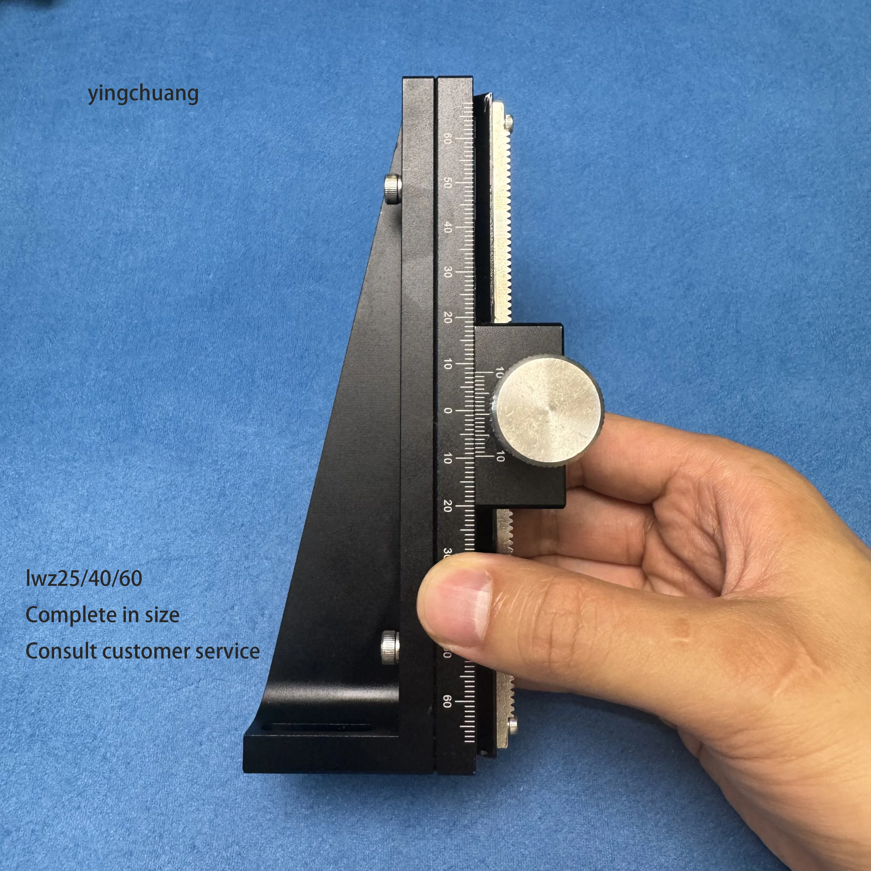 lwZ40-100/150/2 Z Axis Long-range Dovetail Trimming Slide Table Manual Displacement Platform Stage LWX/LWZ40 Linear displacement