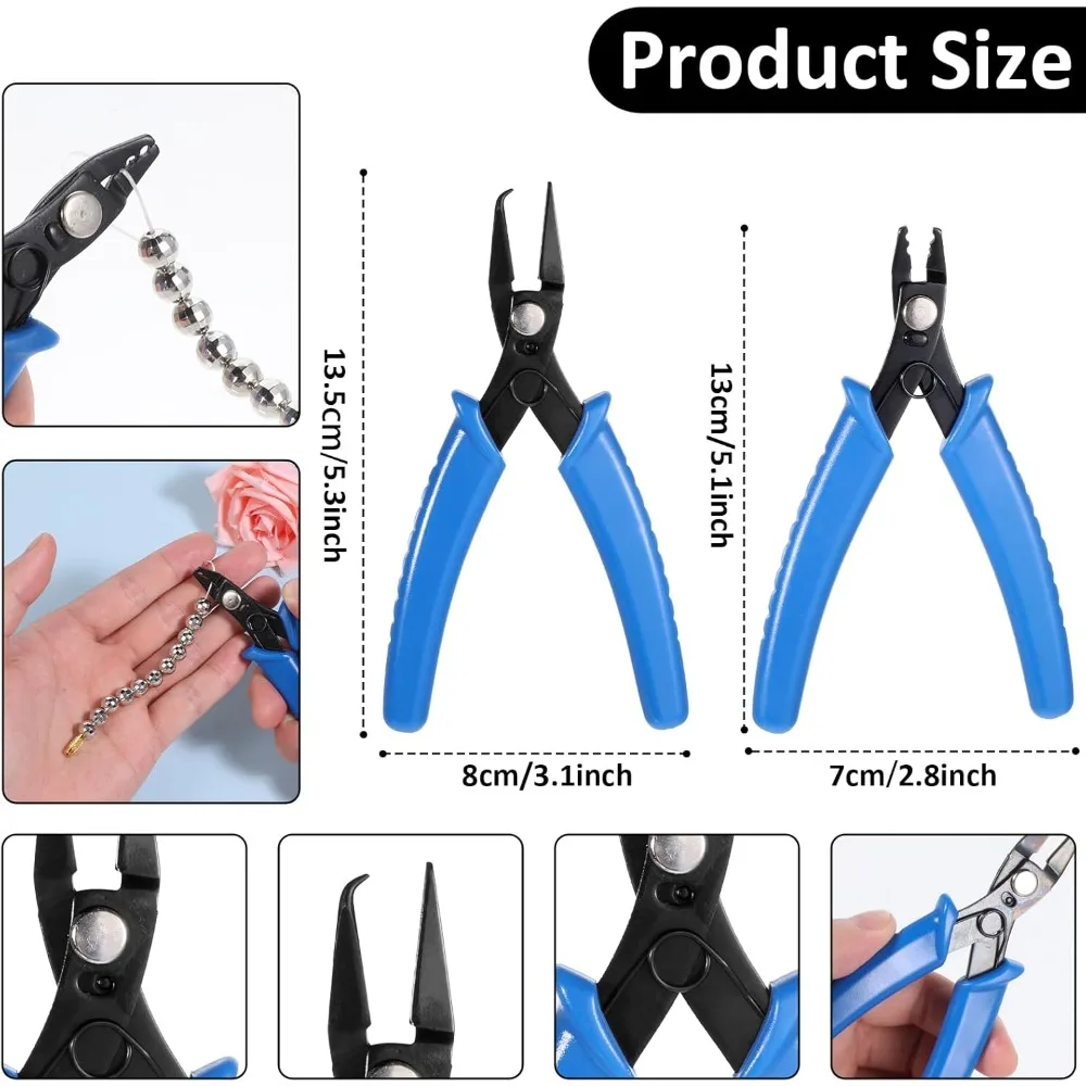 Beading Pliers, Jewelry Crimping Pliers Bead Crimper Tool for DIY Beading & Jewelry Making Precision Crafting Tool
