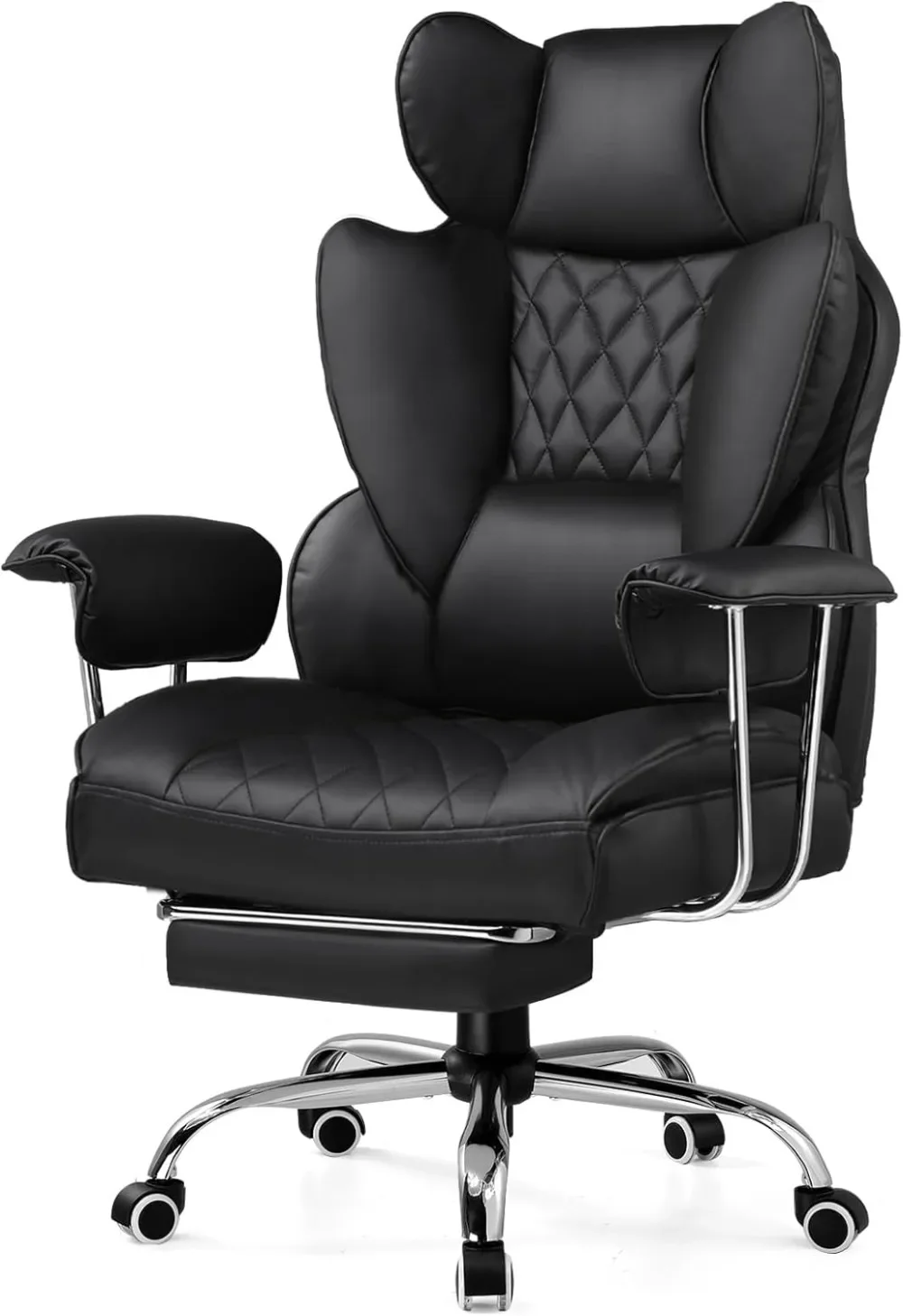 cGaming Chair,Office Chair with Pocket Spring Lumbar Support, Ergonomic Comfortable Wide Office Desk Computer Chair with