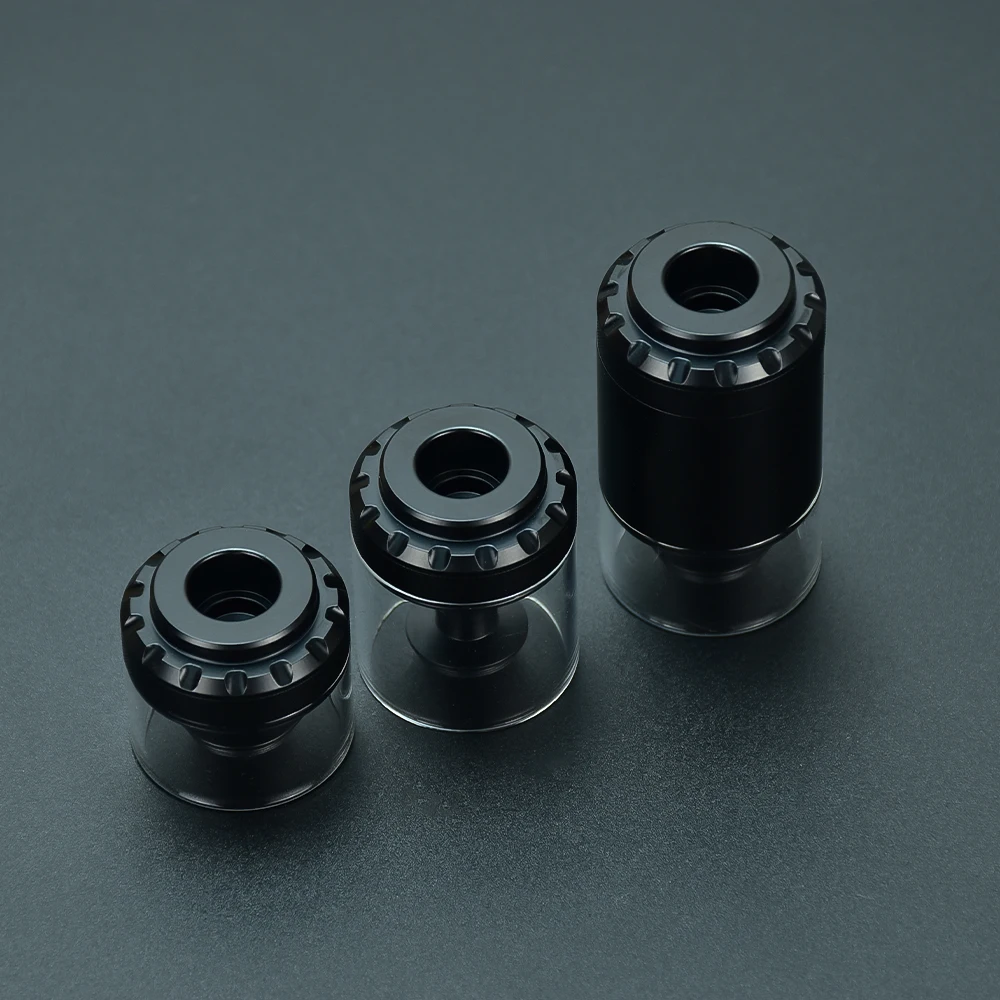 Bellcap Vervanging Verious Black Glass, Buis SION Synchronization Bellcap, 2ml, 4ml, 6ml, Compatible pour Bischop, MTL, RTA