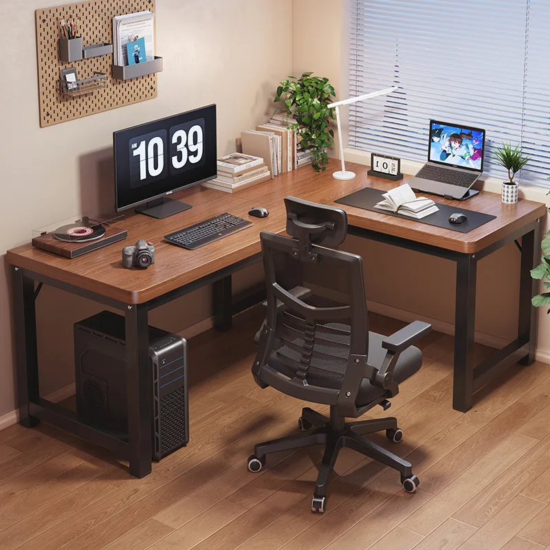 Computer desk Desktop corner table Household L-shaped desk Student writing desk Bedroom corner