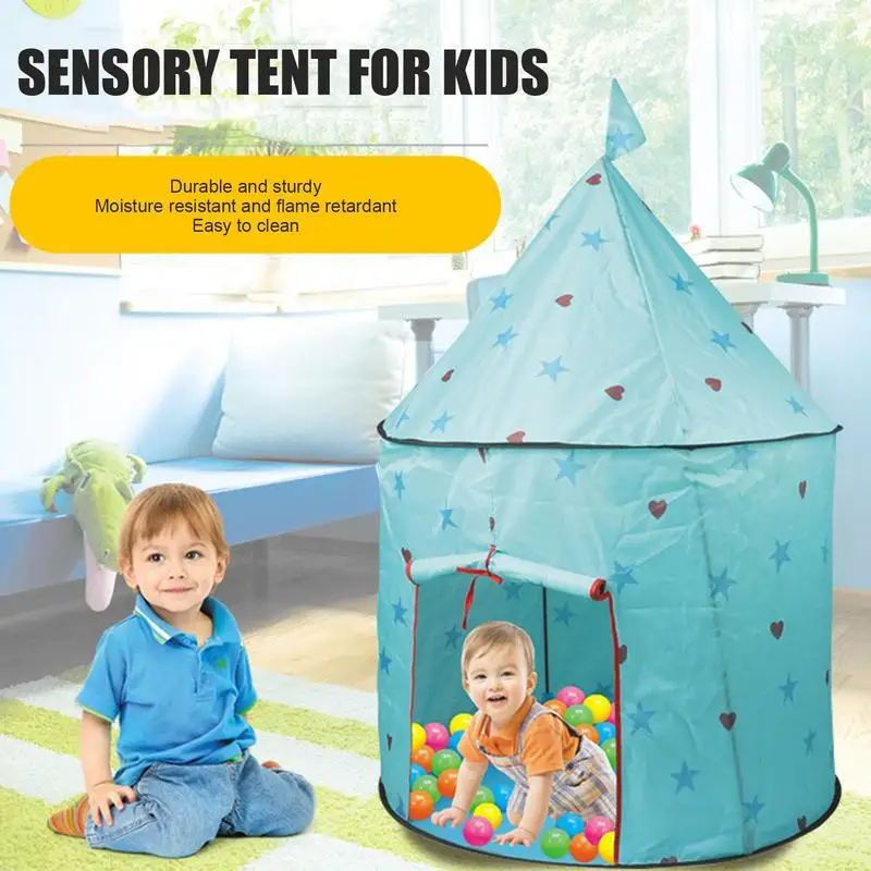 Kids Sensory Tent Indoor Sensory Play Tent Sensory Star Pattern Fun Of Playing Children Sensory Tent With 25 Balls Rich Colors