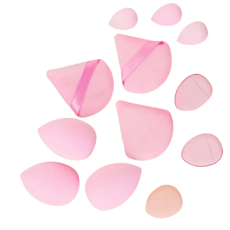 12 PCS All-Purpose Makeup Sponge Set  Made of 3 Loose Powder Puffs, 3 Mini Air Cushion Puffs, 3 Beauty Eggs and 3 Mini Beauty