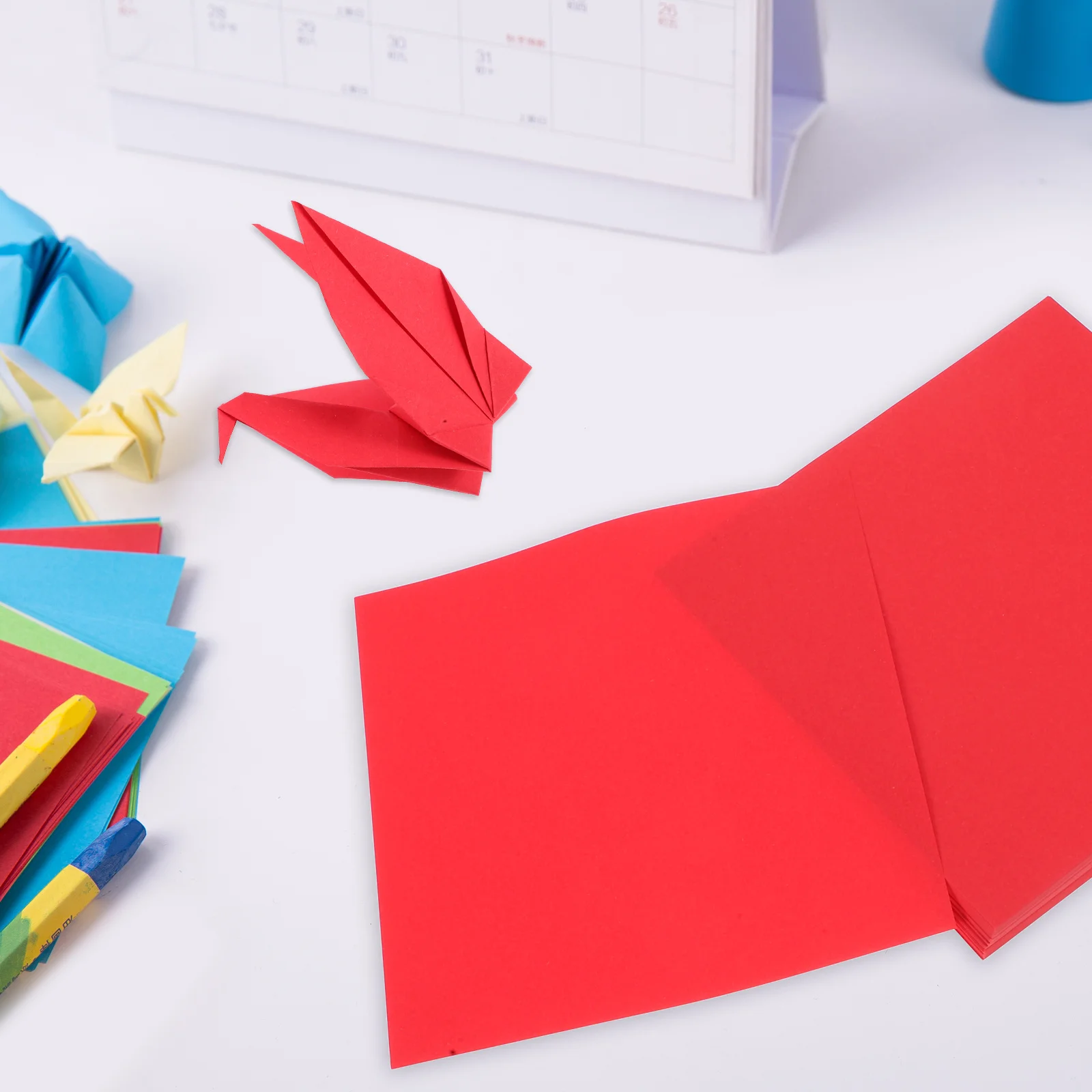 200 ورقة من ورق اوريغامي مزدوج الجوانب مربعة الشكل مصنوعة يدويًا قابلة للطي لمشاريع فنية ذاتية الصنع وديكورات حفلات المدرسة #5