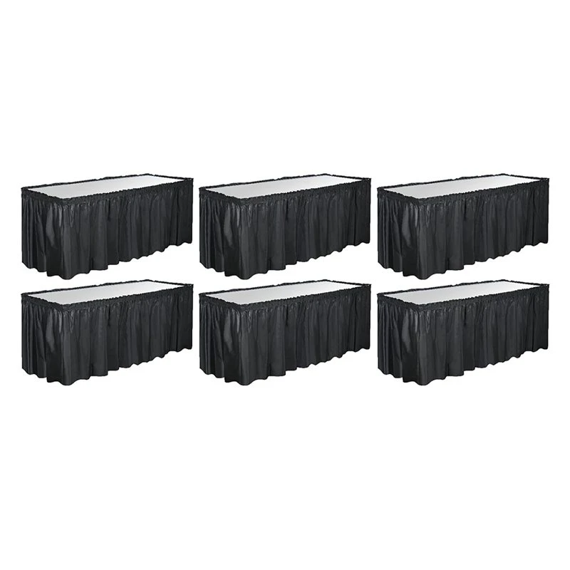 AC62-Table Skirt Party Decorations,Table Decorations For Banquet Birthday Wedding Gender Reveal Graduation Party Supplies