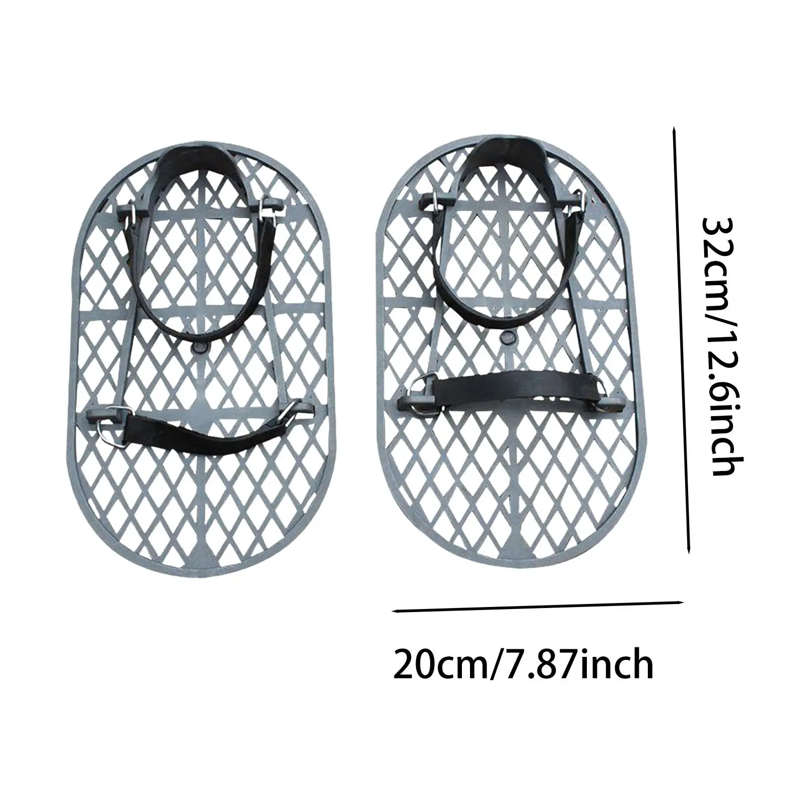 1 زوج الاسمنت مجرفة الأحذية خطاف معدني إغلاق 12.6x7.8 بوصة المضادة للانزلاق ل