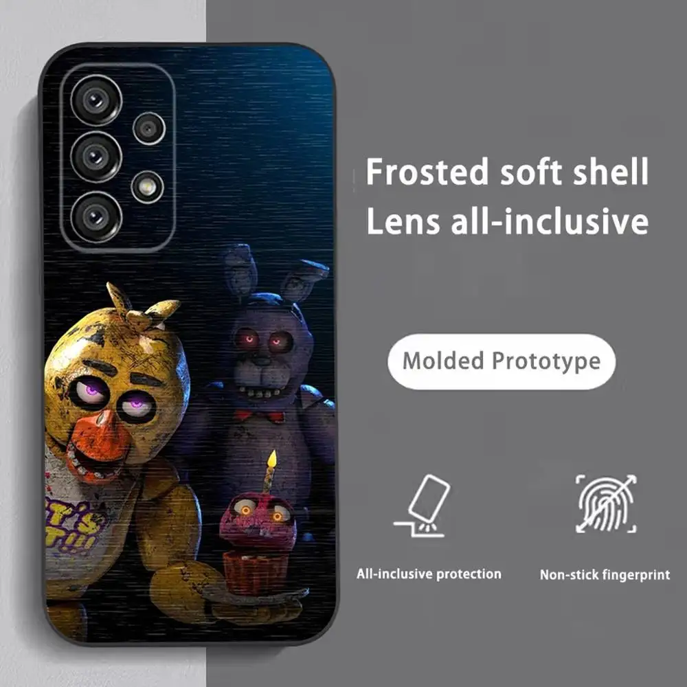 Five-Nights-At-Freddys F-Fnaf Phone Case For Samsung S25,S24,S21,S22,S23,S30,Ultra,S20,Plus,Fe,Lite,Note,10,9,5G Black Cover - Image 4
