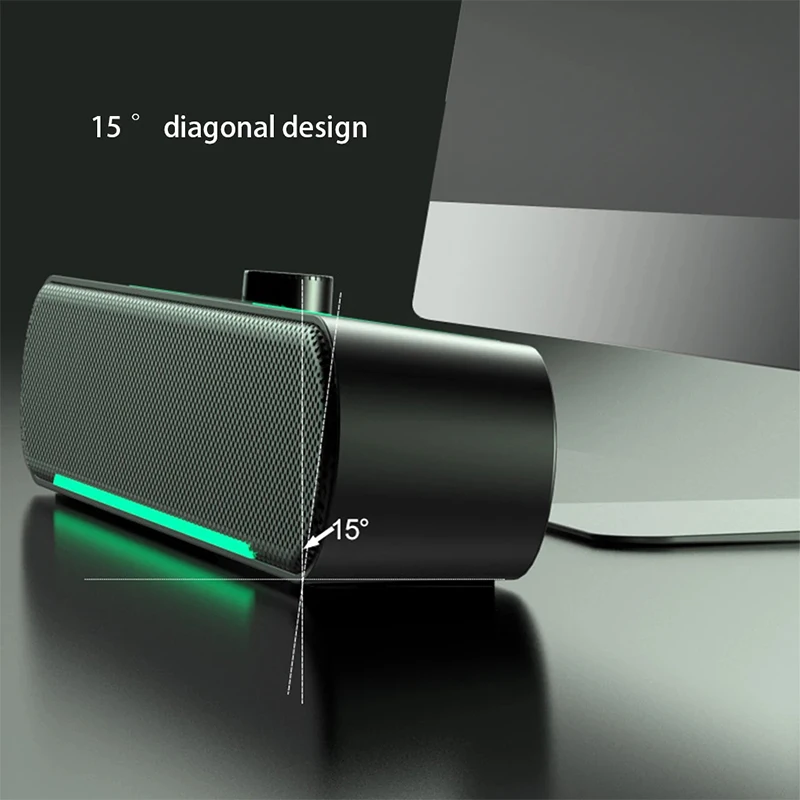Computer Speaker Surround Soundbar Speaker Wired Loudspeaker Stereo Subwoofer Sound bar for Laptop PC Gamer