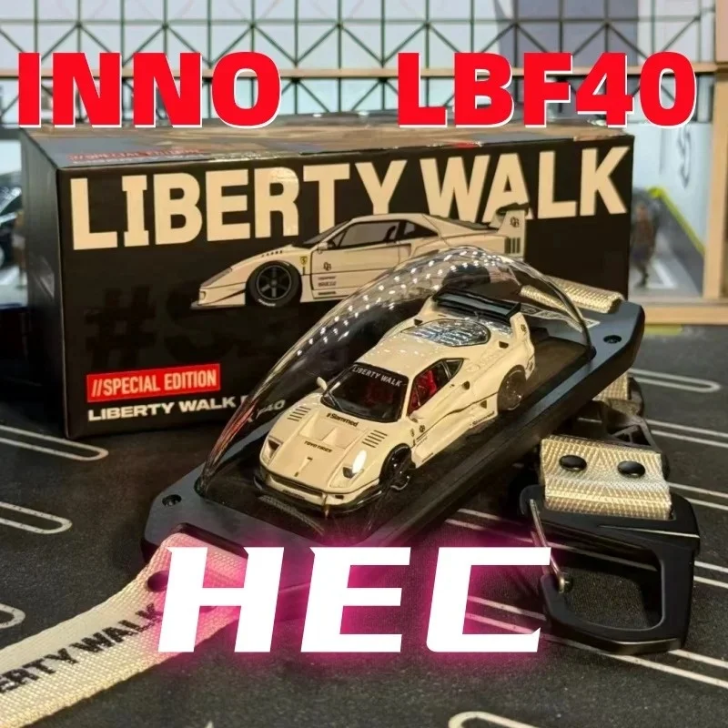 HEC 1:64 North Exhibition Exklusives LB F40 Tragbares Legierungs-Gussmodell im Mikro-Maßstab, Neu eingetroffen und auf Lager