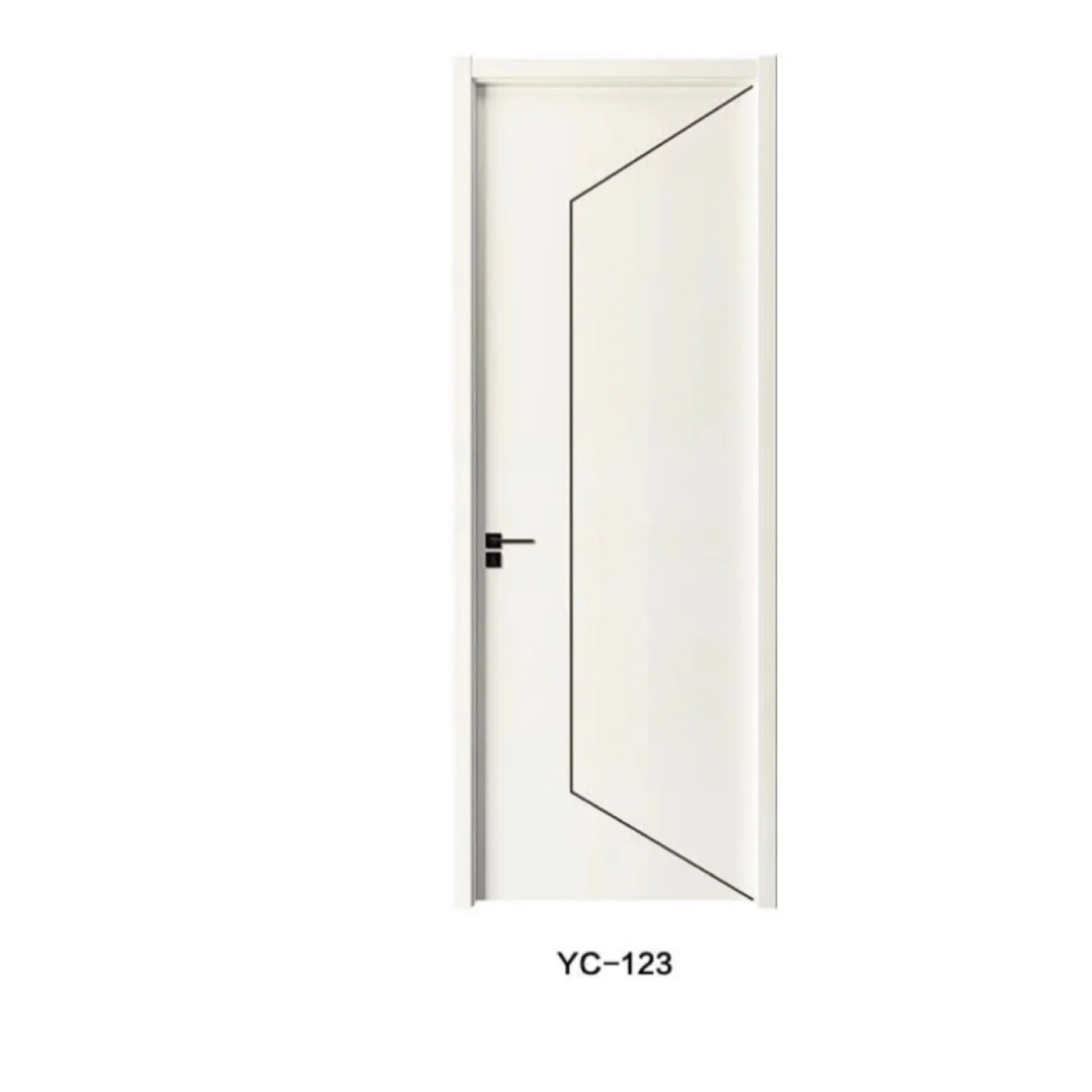 باب خشبي مركب مطلي، مقاوم للرطوبة وعازل للصوت، مصنع عصري وبسيط بالجملة، منزلي #5