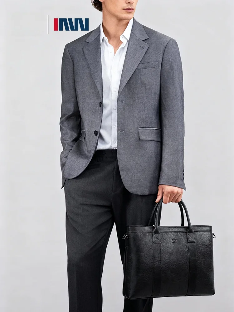 

Septwolves Genuine Leather Briease Men's Busin Bag Commuter Top Layer Cowhide Cuter Handbag Single oulder Crossbody