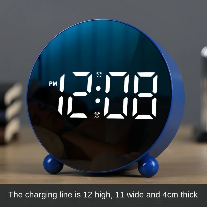 High Definition Digital Clock  LED Minimalist Electronic Alarm Clock - Precise Timekeeping, Three Levels of Brightness - USB