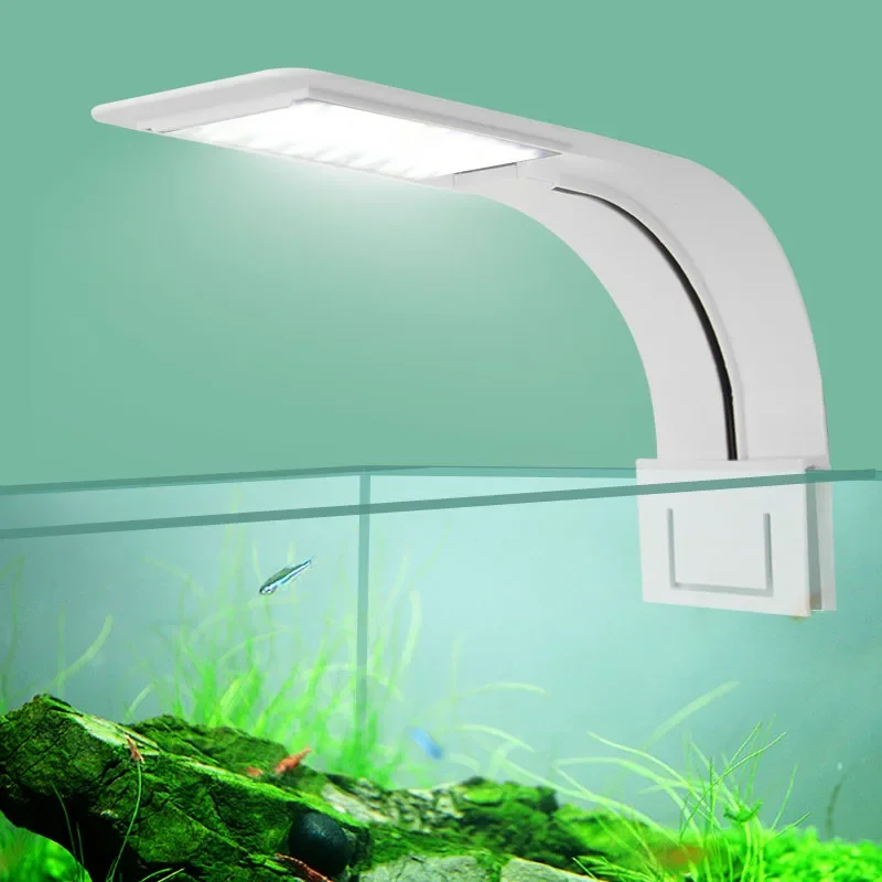 

Ultra-thin Light Emitting Diode Aquarium Light 10w Aquatic Plant Waterproof Clip Light