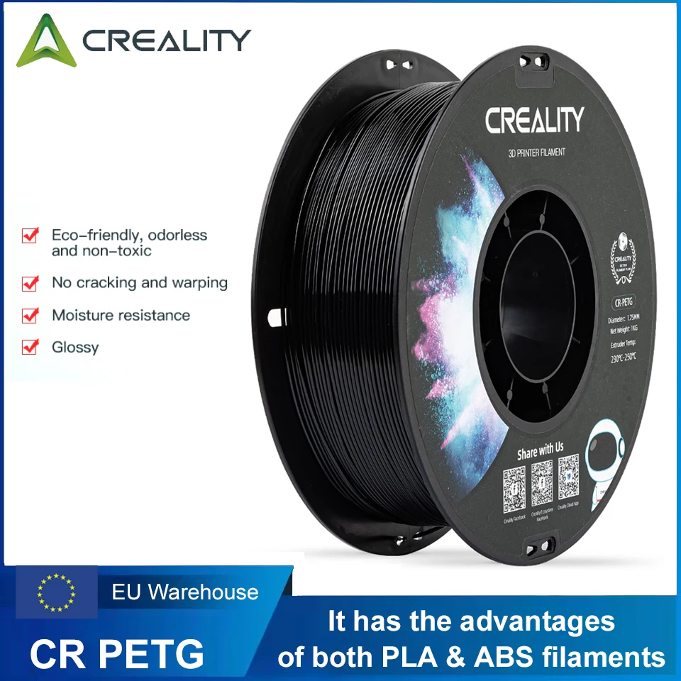 CREALITY1KGCRPETG3DPrinterFilament1.75mmHighTemperatureEco-friendlyOdorlessNon-toxicHighQualityforFDM3DPrinter-AliExpress