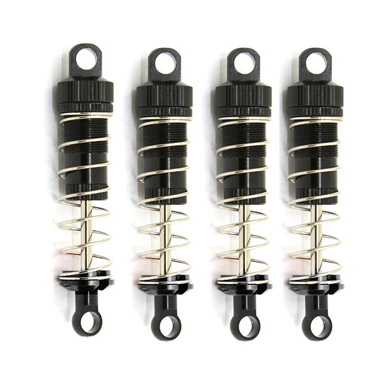 For MN D90/D99S Land Rover Defender 1/12 Series And WPL 1/16 Series Oil Shock Absorbers Metal Replacement Parts ,Black