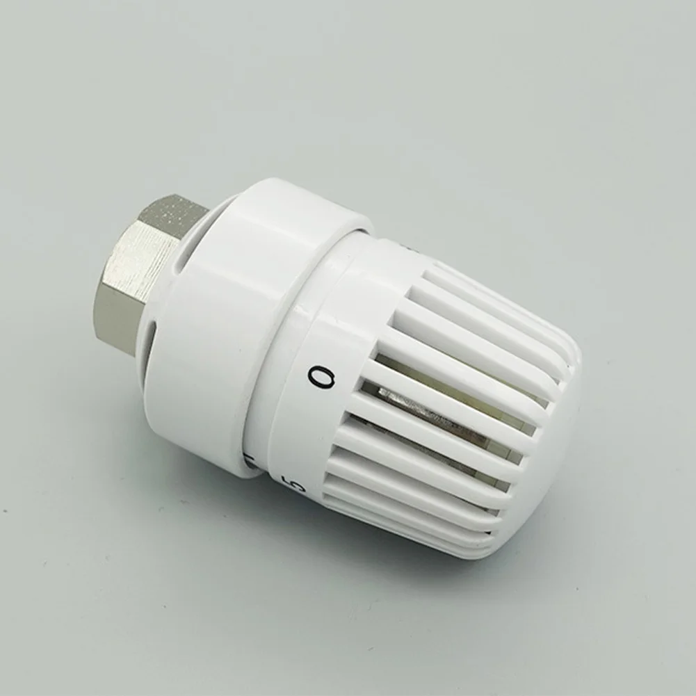 Kepala Termostat Radiator M30x1 5 dengan Perlindungan dari Beku dan Lima Tingkat Suhu yang Dapat Disesuaikan untuk Kompatibilitas Katup Berulir