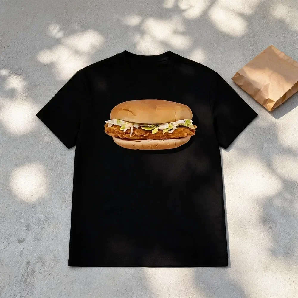Men's Vintage Food Graphic T-Shirt - Short Sleeve Crew Neck Regular Fit Casual Wear | Soft & Breathable Fabric, Durable Print, Everyday Comfort, Machine Washable, Vintage Outdoor