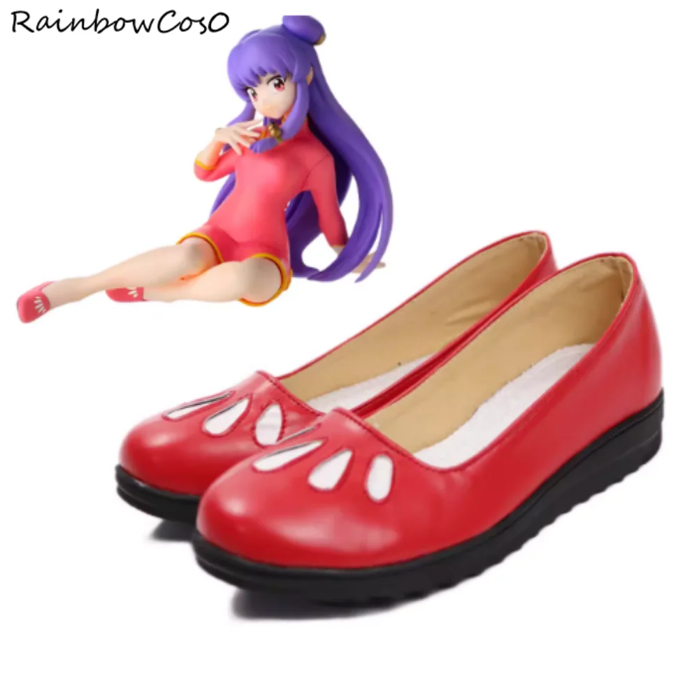 

Шампунь Ranma Ranma Nibun no Ichi Обувь для косплея Сапоги Игра Аниме Хэллоуин Рождество РадугаCos0 W5510