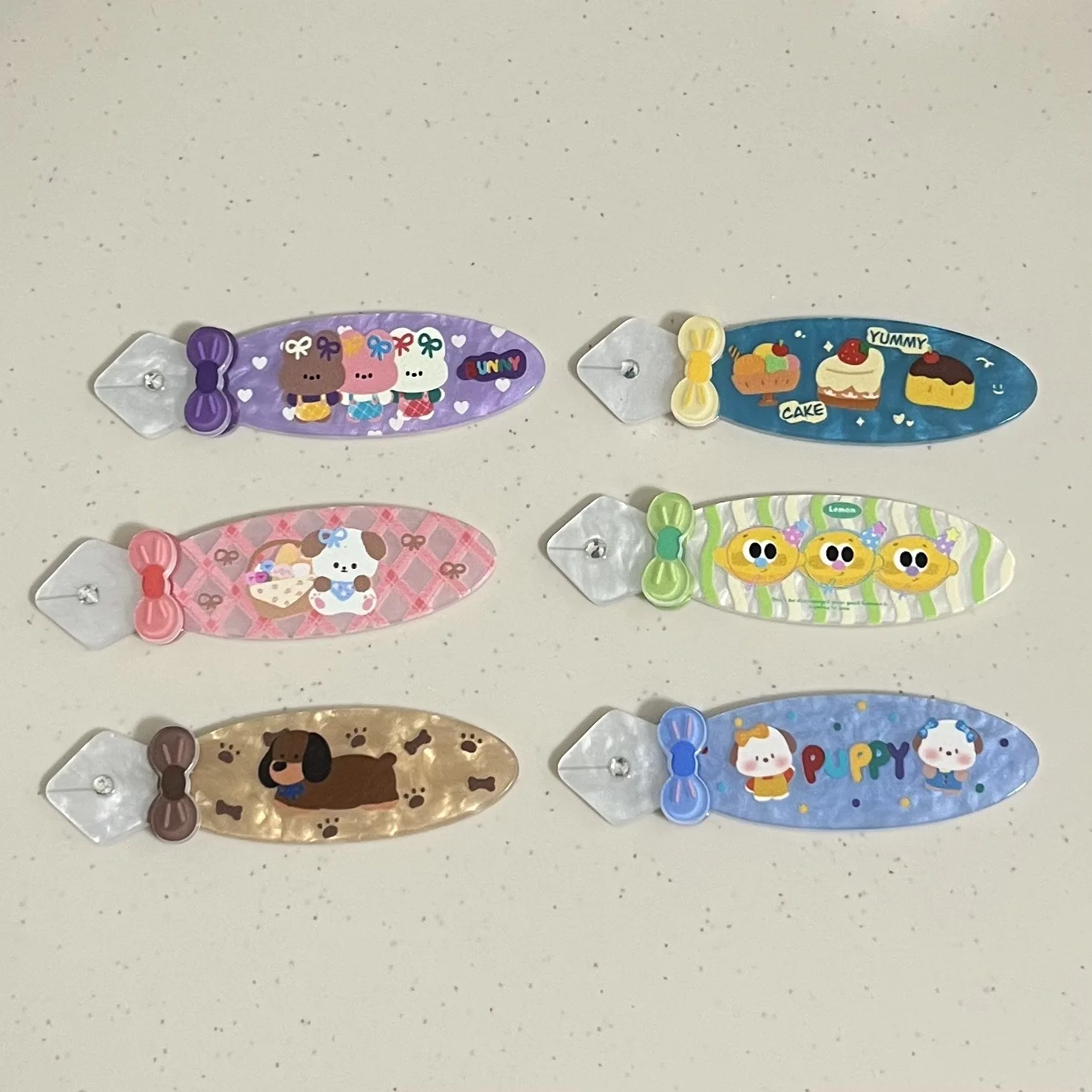 

5pcs 3D bow cartoon small pen acrylic accessories DIY jewelry handmade materials hole shoes decoration wholesale