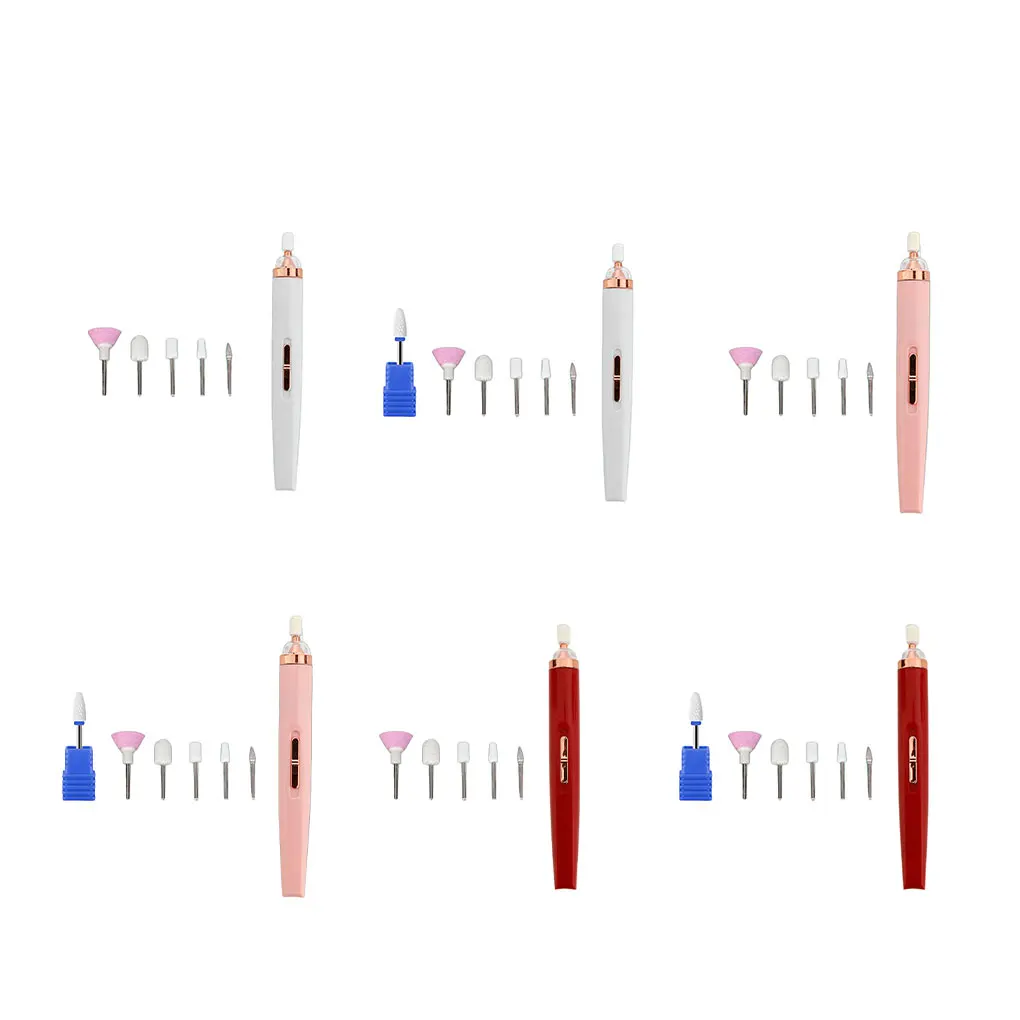 Nail Drill Machine High-Speed Low Noise Pedicure Drills Set Mini Nails File Multipurpose Manicure Pen Equipment Tools