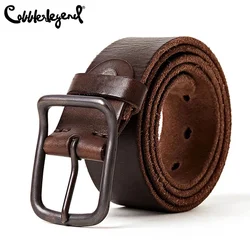 Ceinture en cuir véritable pour homme, sangle de luxe, designer, mode vintage, structure à épingle