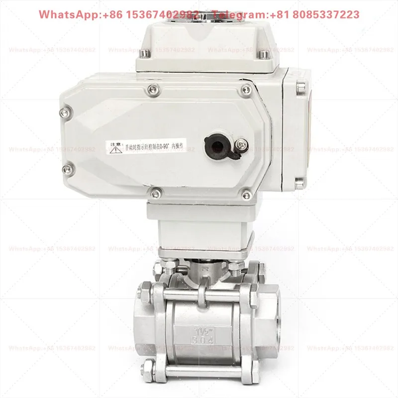 Electric three-piece ball valve 304 stainless steel internal thread thread buckle ball valve Q911F-16P