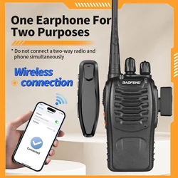 Baofeng Walkie Talkie Wireless PTT Headset Earpiece Hands-free K Plug For Kenwood UV-5R BF-888S Quansheng UV K5 (8)