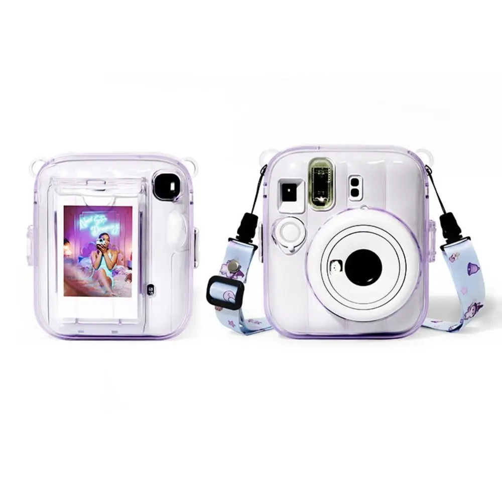 Translucent Instant Camera Case Anti Scratch Wear Resistant Shell Shockproof Crystal for Fujifilm Instax Mini 13