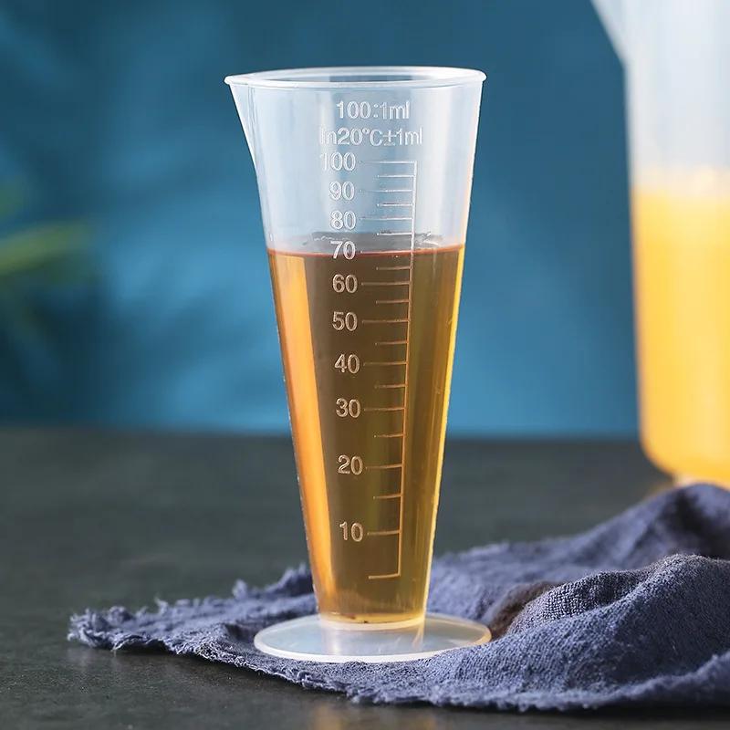 كوب قياس خالٍ من مادة BPA سعة 100 مل مع مقياس، أداة قياس المطبخ من الدرجة الغذائية للطهي والخبز واستخدام المطاعم