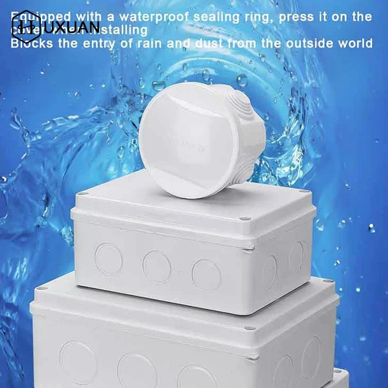 【W】ABS Electrical Junction Box DIY Power Control Case IP65 Waterproof For Cable Wire Connection Enclosure For Indoor/Outdoor