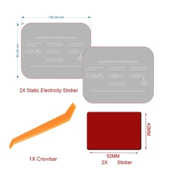 For 70mai DDPAI SAFECAM VIOFO AZD0ME TiESFONG Electrostatic StickerS and Static Stickers