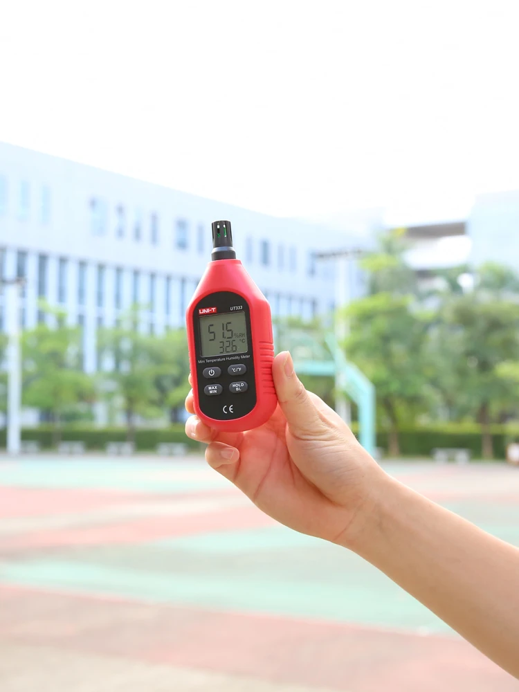 UNI-T elektroniczny Mini miernik wilgotności temperatury UT333 domowy wewnętrzny termometr zewnętrzny higrometr cyfrowy wyświetlacz LCD — zdjęcie 2