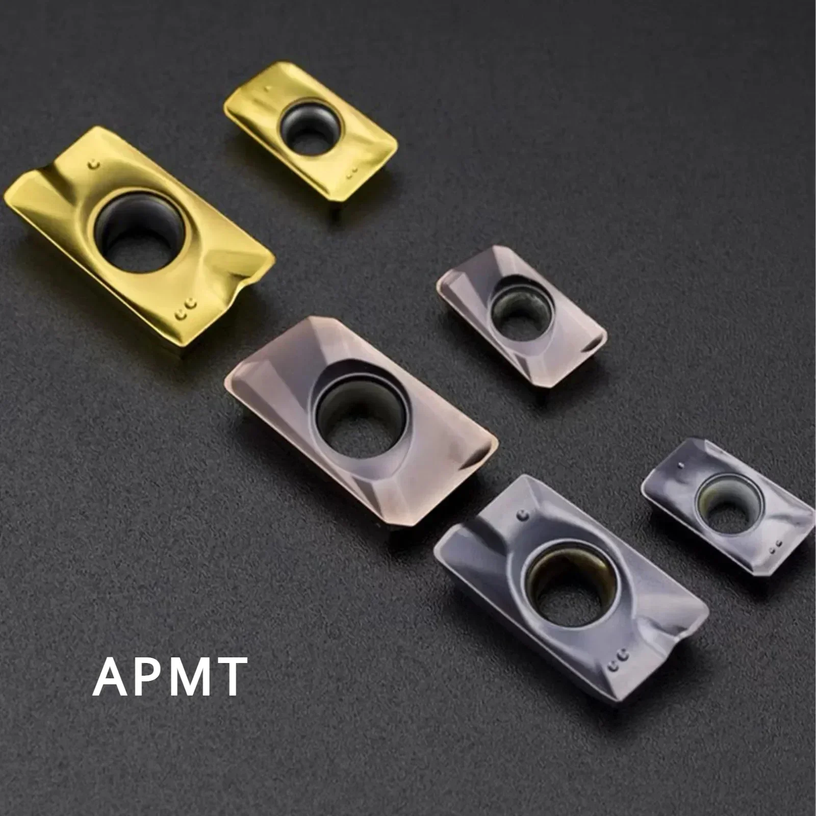 10pcs APMT Carbide Turning Tool Inserts APMT1135 APTM1604 Cutting Stainless Steel Workpieces R0.8 Coating Rough Original Lathe