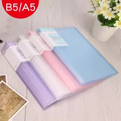 Office Document Organizer Folder A5 Display Book Transparent PVC Bag Document Storage B5 Paper Folder For Documents