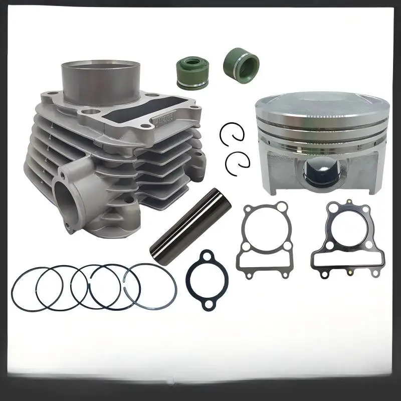 Motorcycle 67mm Cylinder Kit Motor for Yamaha AG200 ZS200-GY LZX200GY-2 LY200 TW200 AG200E AG200F AG200FK  Motoblock Cylinder