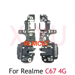 For OPPO Realme C53 C55 C61 C63 C65 C67 4G USB Charging Board Dock Port Flex Cable Repair Parts