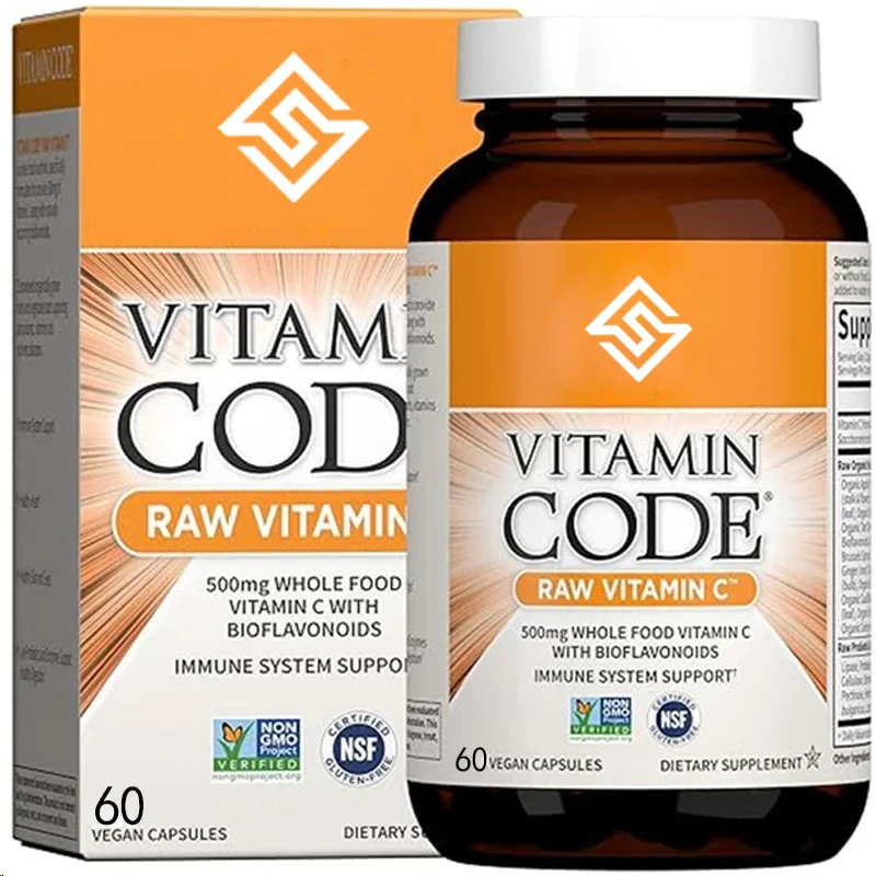 Vitaminac, 60 cápsulas veganas, suplemento integral de vitamina C que contiene bioflavonoides, frutas y verduras, sin gluten para adultos