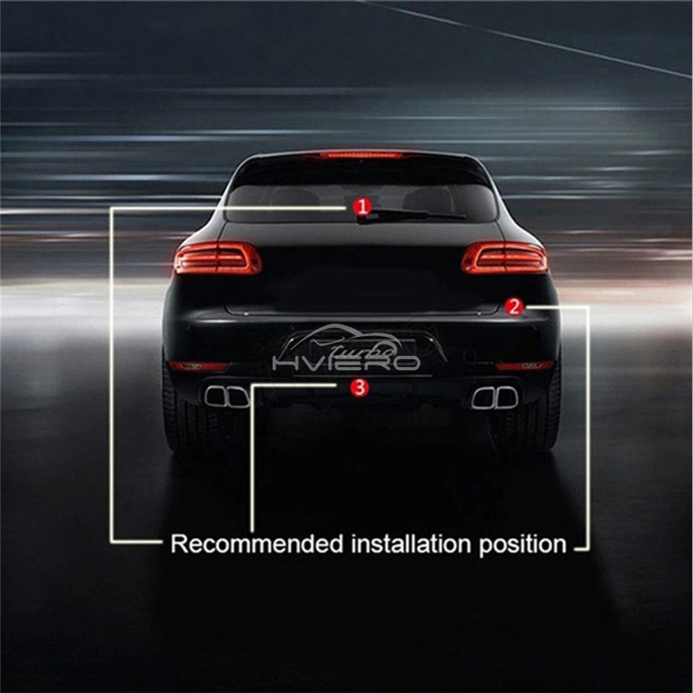Car Led Anti Collision Light 12V Warning Brake Parking Rearing Auto Tail Laser Fog Lamp Red Trunk Strobe Bulb LED Decor Distance