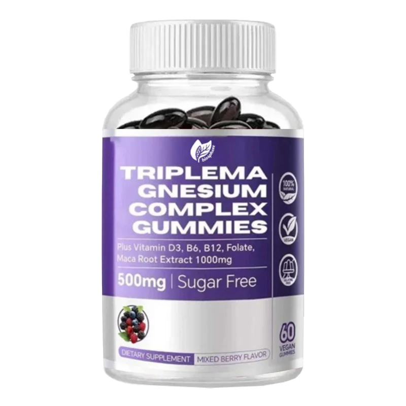 Magnesium Gummies 500mg 400mg | Highly Absorbable, Bone and Muscle, Containing Glycine, Taurine, and Malic Acid