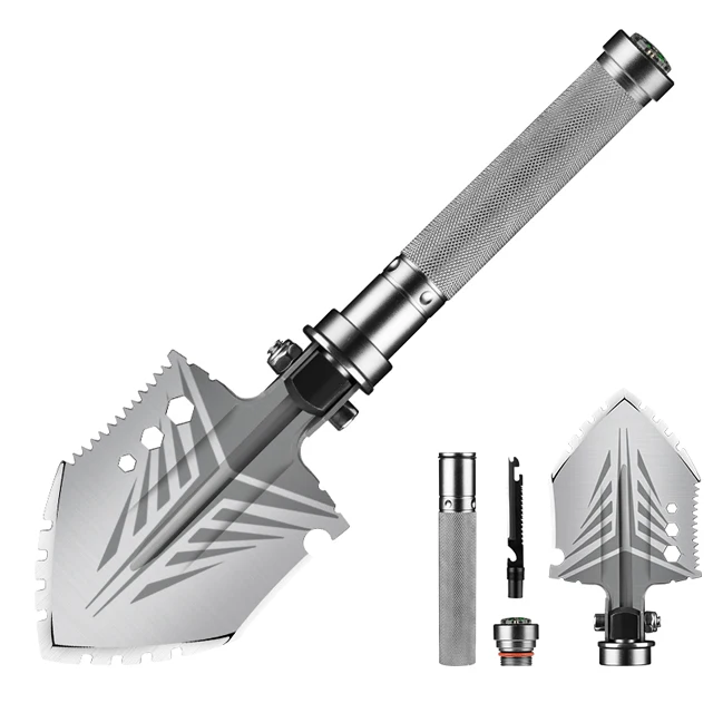 

High Quality Portable Adjustable Mini Camping Shovel With Aluminum Handle