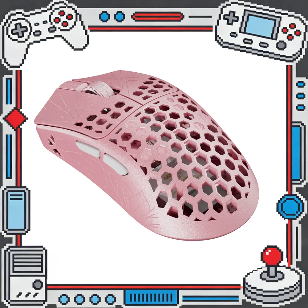 Vancer Akitsu Pink Carbon Fiber Mouse Paw3950 8000Hz Polling Rate Gaming Mice 40gram Lightweight Mouse PC Accessories Valorant