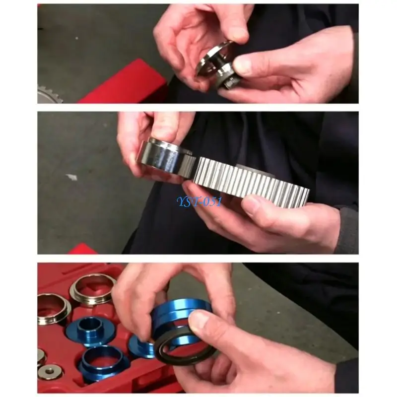 E15A Professional Crankshaft Seal Tool Set For Bearing Seal Work highlighting Steel Build And Carrying Case
