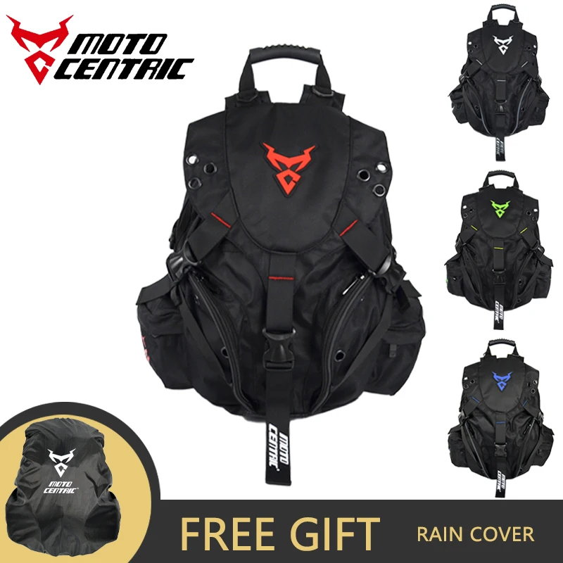 

Motorcycle Riding Backpack Large Capacity Motocross Waterproof Backpack Motorbike Backpack Reflective Moto Biker Helmet Backpack