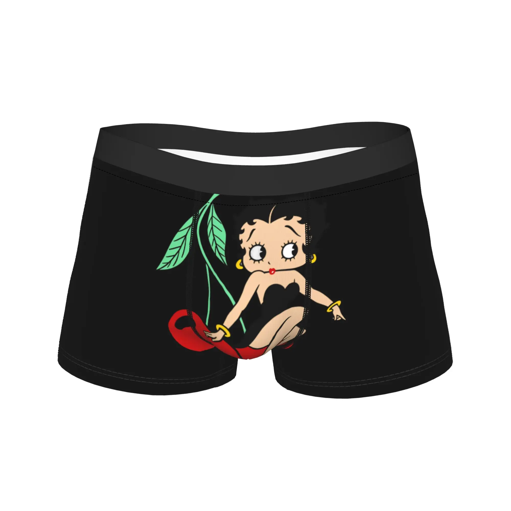 

Боксерские трусы Bettys Boop с кармашком, высококачественные, дышащие, мужские, большие размеры 2XL