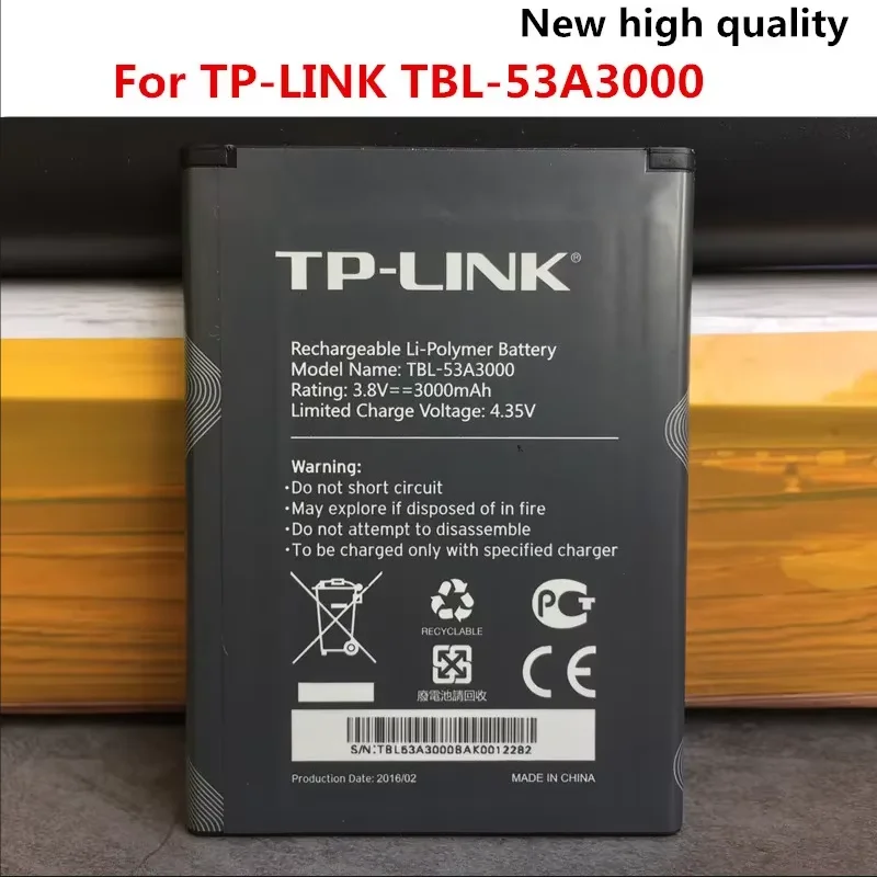 1 unidad de batería Original TBL-53A3000 de 3000mAh para Neffos tp-link M7650 M7450 TBL-53B3000